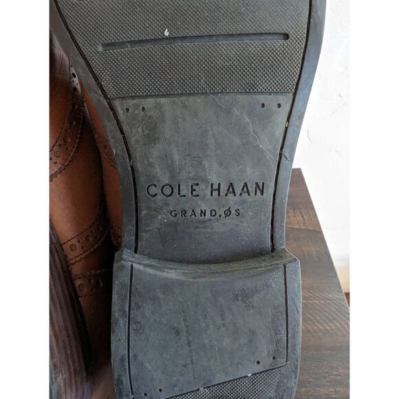Cole Haan Men\'s Grand OS Brown Cambridge Wingtip Oxford Leather Shoes - Size 9.5 main image 8